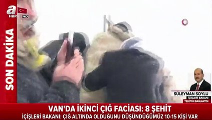 İçişleri Bakanı Soylu, çığ faciasıyla ilgili son bilgileri aktardı