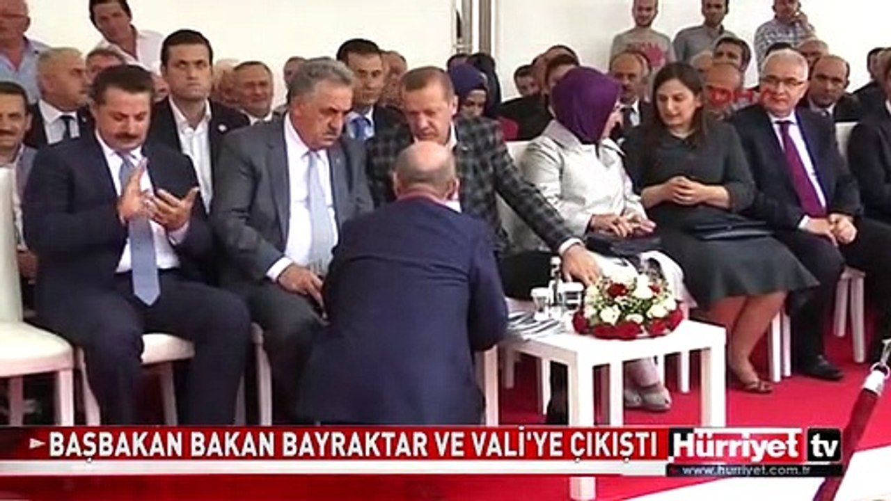 BAŞBAKAN ERDOĞAN, BAKAN BAYRAKTAR VE VALİ’YE ÇIKIŞTI