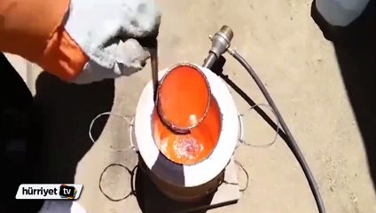 Buza eritilmiş bakır dökülürse ne olur?