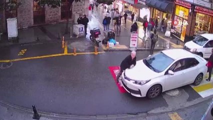 Giresun'da ilginç görüntü! Kimse yaptığına bir anlam veremedi