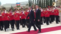 Cumhurbaşkanı Erdoğan'a Bakü'de resmi karşılama