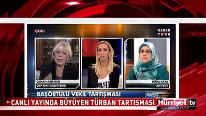 CANLI YAYINDA BÜYÜYEN TÜRBAN TARTIŞMASI