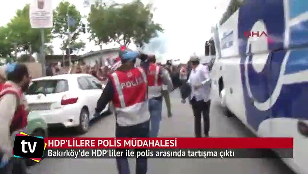 Bakırköy'de HDP'li gruba polis müdahalesi