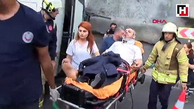 Başakşehir'de işçi servisi kaza yaptı