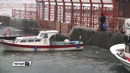 Fırtınada teknede mangal