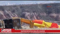 Kapadokya 'da balon kazası