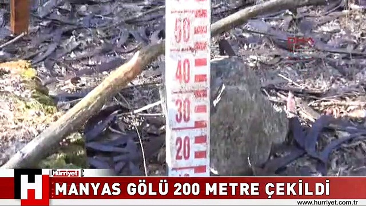 MANYAS GÖLÜ 200 METRE ÇEKİLDİ, KUŞ YUVALARI KARADA KALDI
