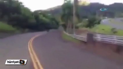 Motosikletten cipe balıklama geçiş