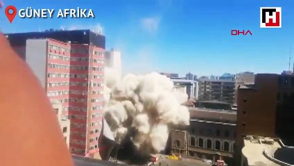 Güney Afrika'da 108 metrelik bina yıkıldı