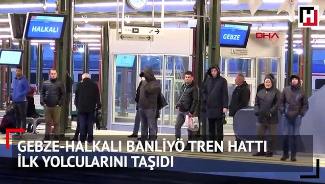 Gebze-Halkalı Banliyö Tren Hattı ilk yolcularını taşıdı