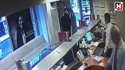 İstanbul’da kanlı banka soygunu kamerada