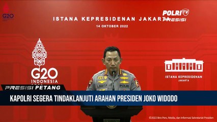 Kapolri Beri Keterangan Usai Pertemuannya dengan Presiden Jokowi di Kantor Presiden