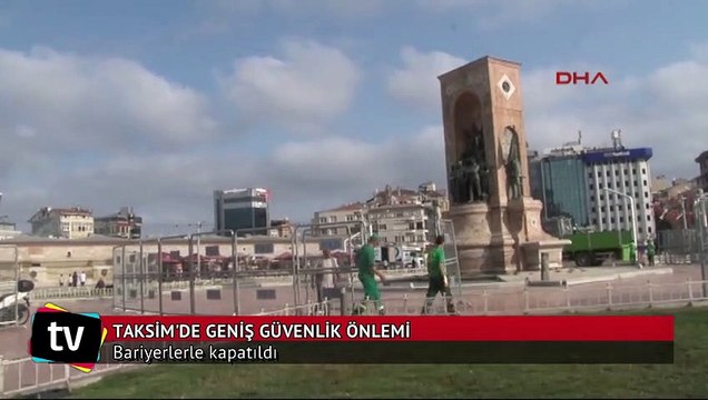 Polis Taksim'de geniş güvenlik önlemi aldı