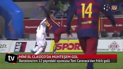 Mini El Clasico'da muhteşem frikik golü