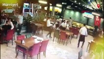 Restorana giren kurbanlık koç paniğe neden oldu