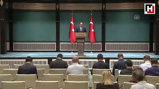 Cumhurbaşkanlığı Sözcüsü İbrahim Kalın açıklamalarda bulundu