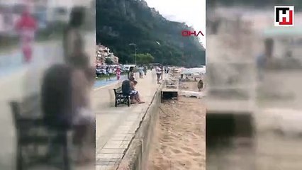 Bartın'da denizde çıkan hortum korkuttu