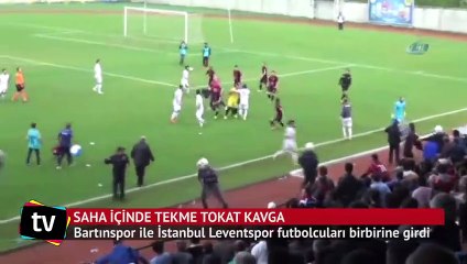 Maç bitti saha karıştı
