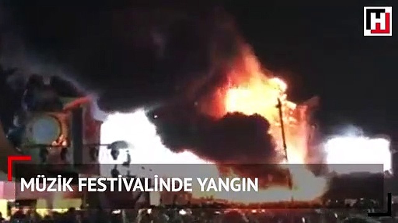 Müzik festivalinde yangın! 22 bin kişi tahliye edildi