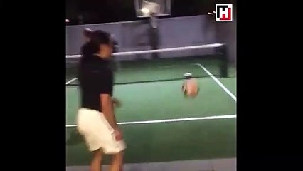 Nusret'ten futbol topuyla müthiş basket!