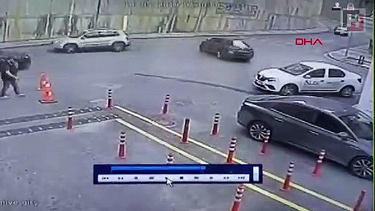 İstinat duvarının çökme anı kamerada