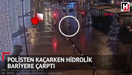 Polisten kaçarken bakın ne oldu?