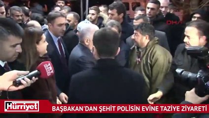 Başbakan Yıldırım, şehit polisin evine taziye ziyaretinde bulundu