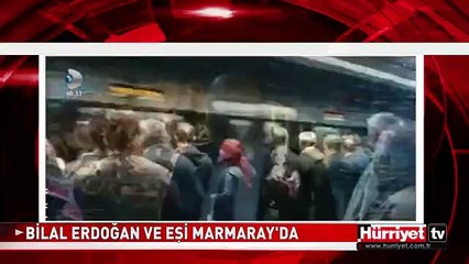 BİLAL ERDOĞAN VE EŞİ MARMARAY'DA