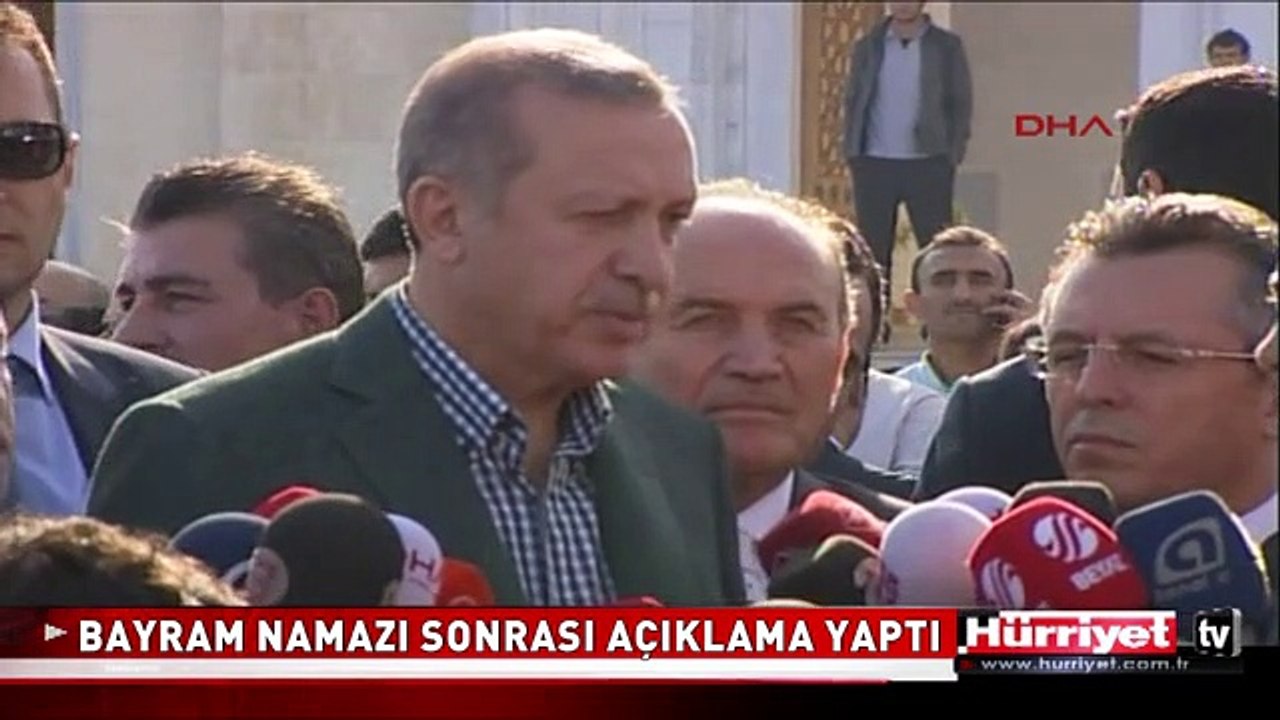 BAŞBAKAN BAYRAM NAMAZI ÇIKIŞI AÇIKLAMA YAPTI