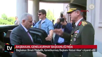 Başbakan Yıldırım, Genelkurmay Başkanı  Hulusi Akar'ı ziyaret etti