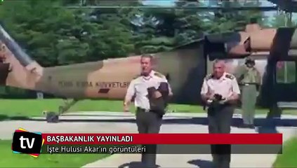 Başbakanlık Genelkurmay Başkanı Hulusi Akar'ın görüntülerini yayınladı