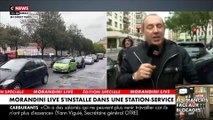 Morandini Live dans une station-service: Jean-Marc Morandini part à la rencontre des automobilistes qui patientent depuis plusieurs heures - VIDEO