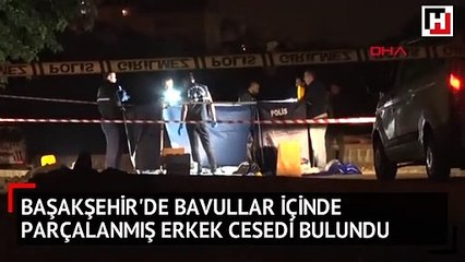 Başakşehir'de bavullar içinde parçalanmış erkek cesedi bulundu