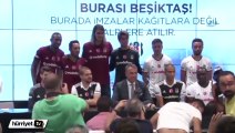 Beşiktaş'ta yeni transferler basına tanıtıldı