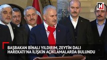 Başbakan Binali Yıldırım, Zeytin Dalı Harekatı'na ilişkin açıklamalarda bulundu