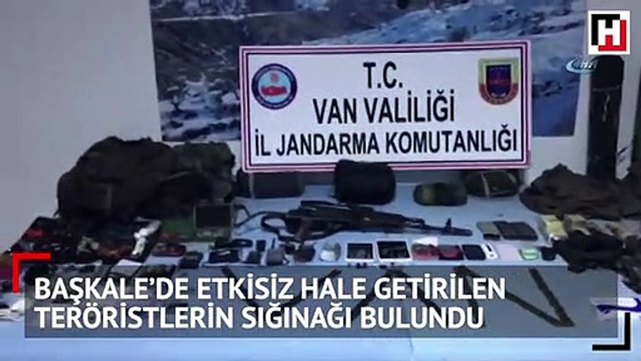 Başkale’de etkisiz hale getirilen teröristlerin sığınağı bulundu