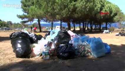 Şile'de maske ve sosyal mesafe kuralına uymayan kampçılara jandarma baskını