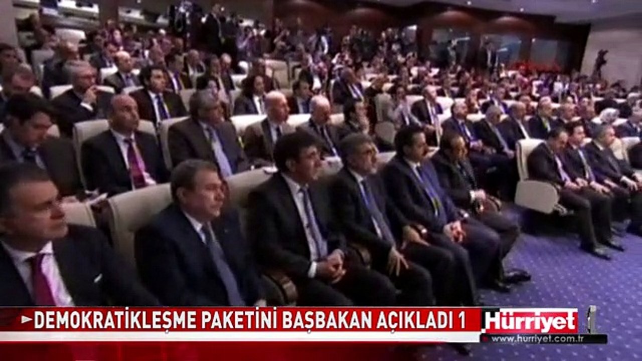 BAŞBAKAN DEMOKRATİKLEŞME PAKETİNİ AÇIKLADI - 1