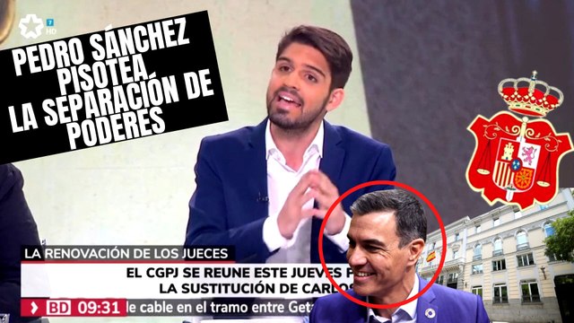 Pedro Sánchez asalta el poder Judicial y pisotea la separación de poderes | Hugo Pereira en TELEMADRID