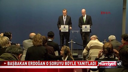 BAŞBAKAN'DAN YABANCI GAZETECİNİN SORUSUNA TEPKİ