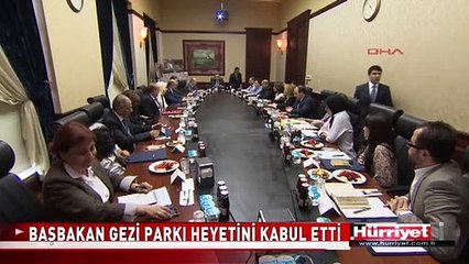 BAŞBAKAN GEZİ PARKI HEYETİNİ KABUL ETTİ
