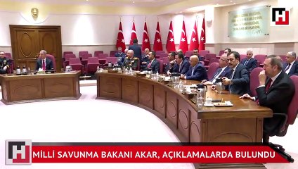 Milli Savunma Bakanı Akar, açıklamalarda bulundu