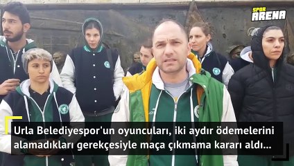 Ödemelerini alamayan oyuncular, maça çıkmama kararı aldı