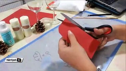 Yılbaşı için 5 dakikada dekoratif şamdan yapımı