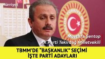 TBMM Başkanlık seçimi için ilk tur oylamalara geçildi