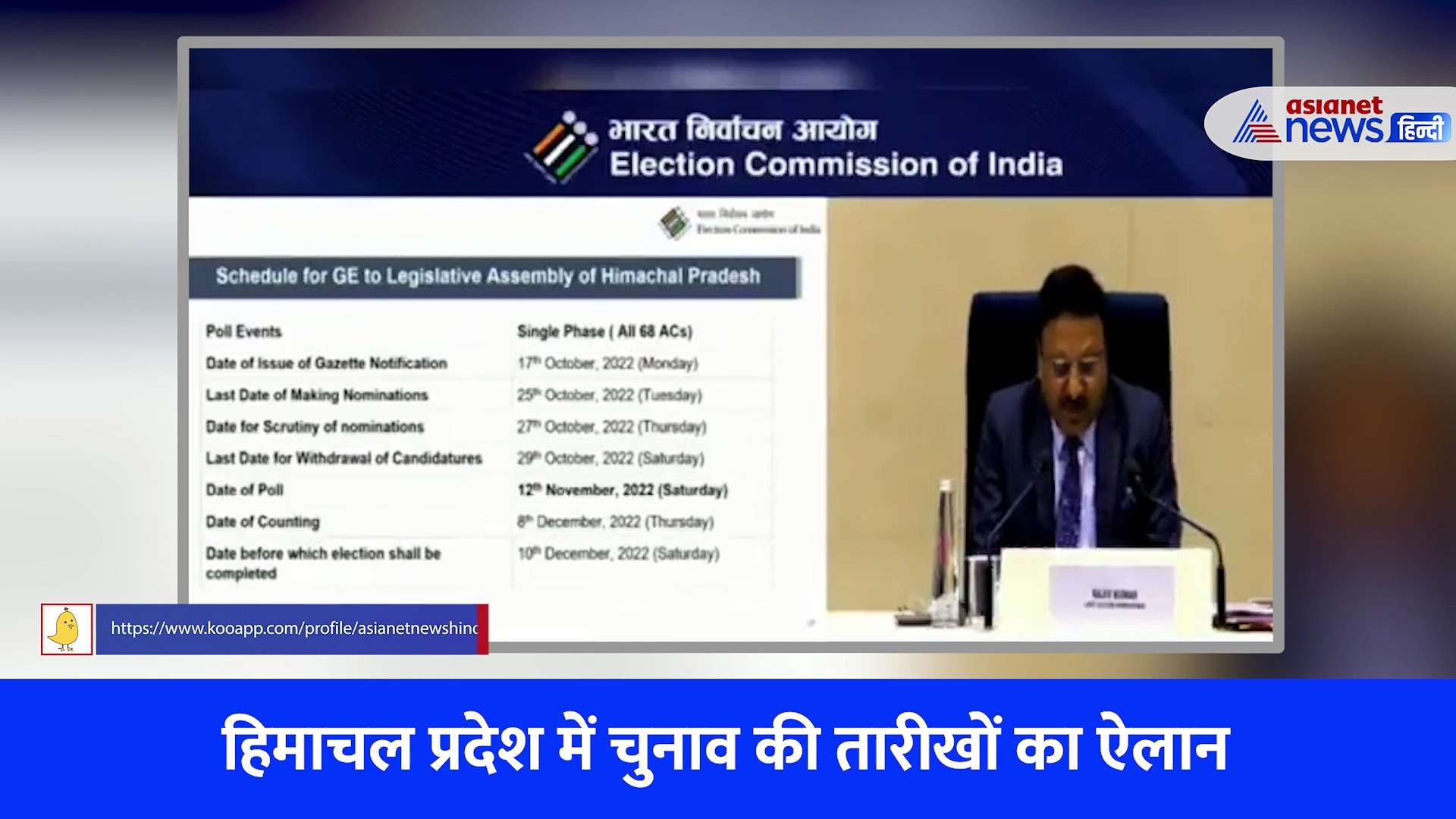 हिमाचल प्रदेश में नवबंर में चुनाव, दिसंबर में नतीजे... सुनिए चुनाव आयोग ने क्या कहा?