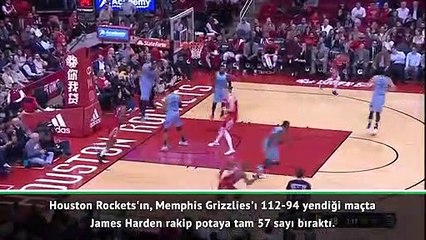 James Harden'dan Grizzlies potasına 57 sayı!