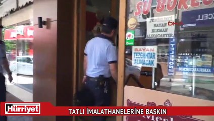 Bursa'da bayram öncesi tatlı imalathanelerine baskın