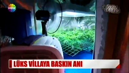 Lüks villaya baskın anı
