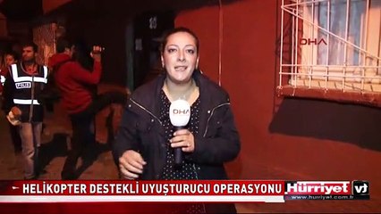 DİYARBAKIR'DA 800 POLİSLE UYUŞTURUCU BASKINI